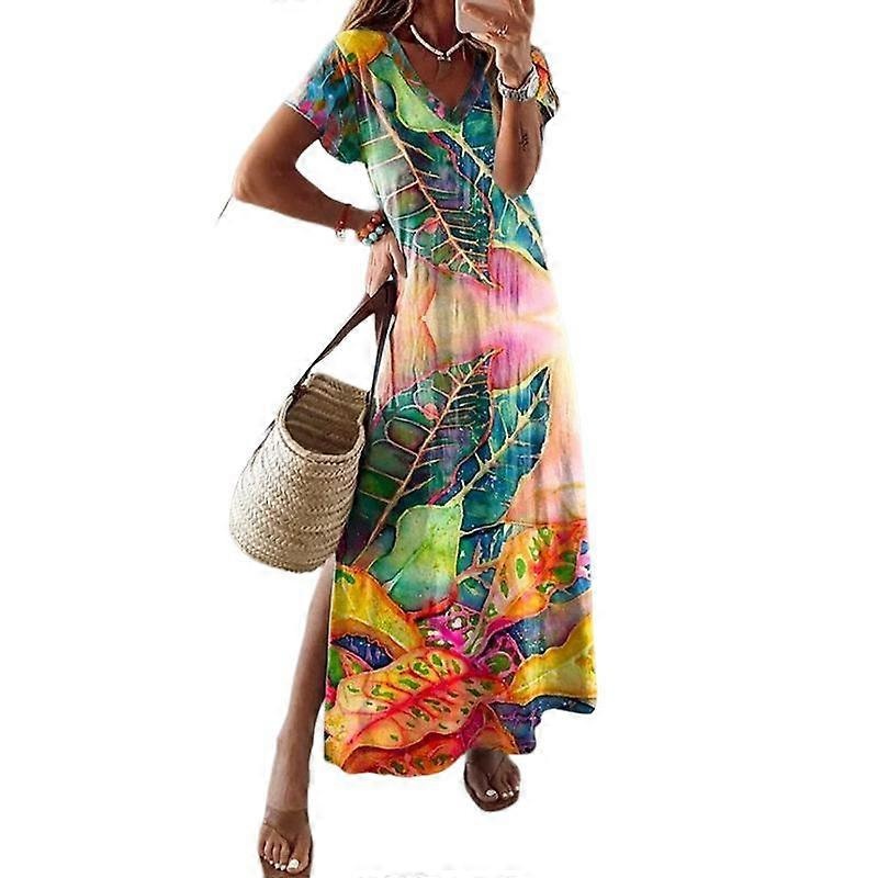 Womens Summer Cotton Sexy Backless Long Dresses | Fruugo SG