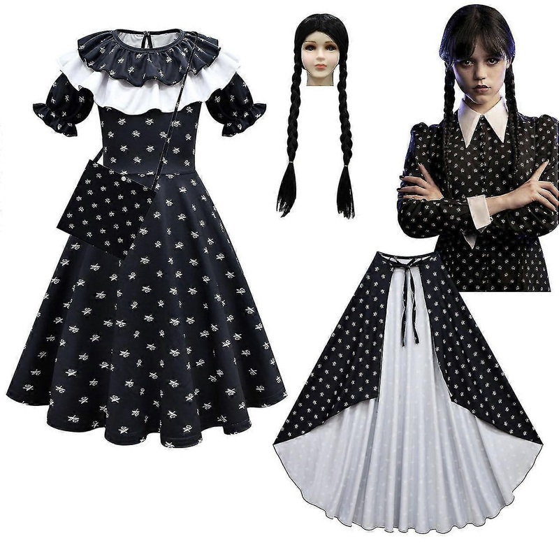 Children’s Cosplay W-ednesday Character Costume Girls’ Dresses | Fruugo SG