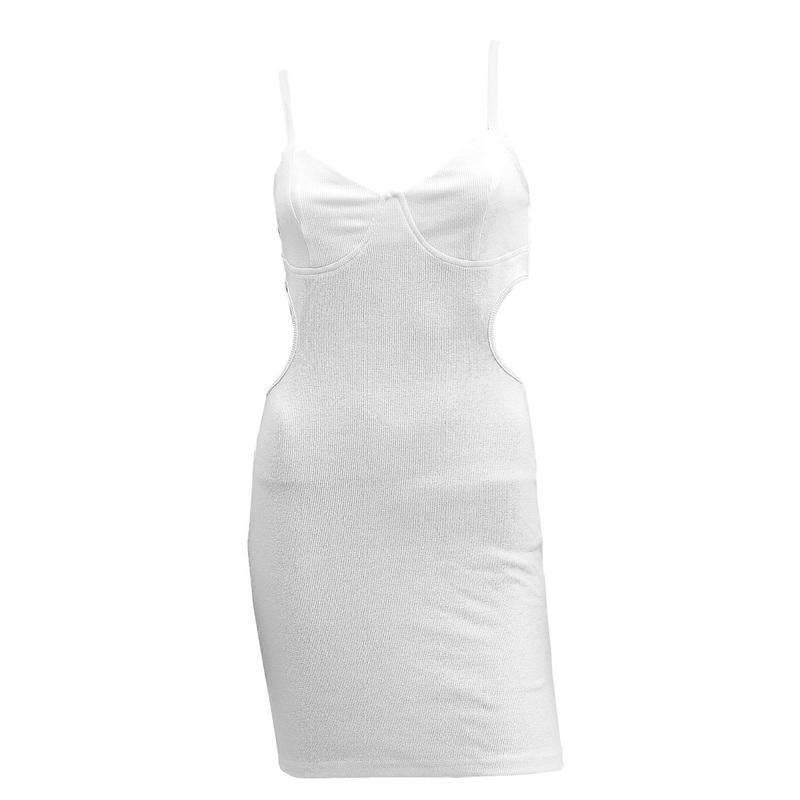 Dress For Women Sleeveless Dress White Mini Sundress Backless Mini Dress Date Beach 1Set | Fruugo SG