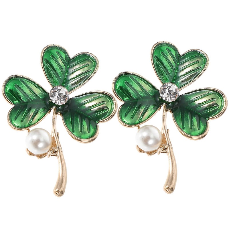 Dress Shawl Brooches Green Leaf Pin 1.81.30.1in Weddings Fashionable Women 2Set | Fruugo SG