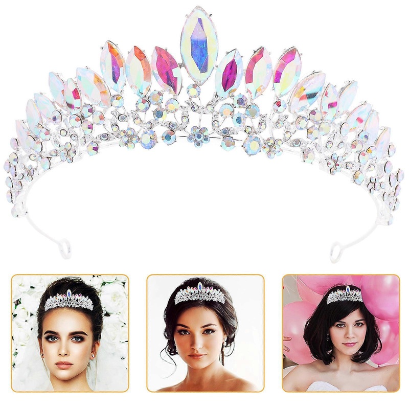 Event Crown for Bride, Attractive Headband for Stage and Social Venues | Fruugo SG