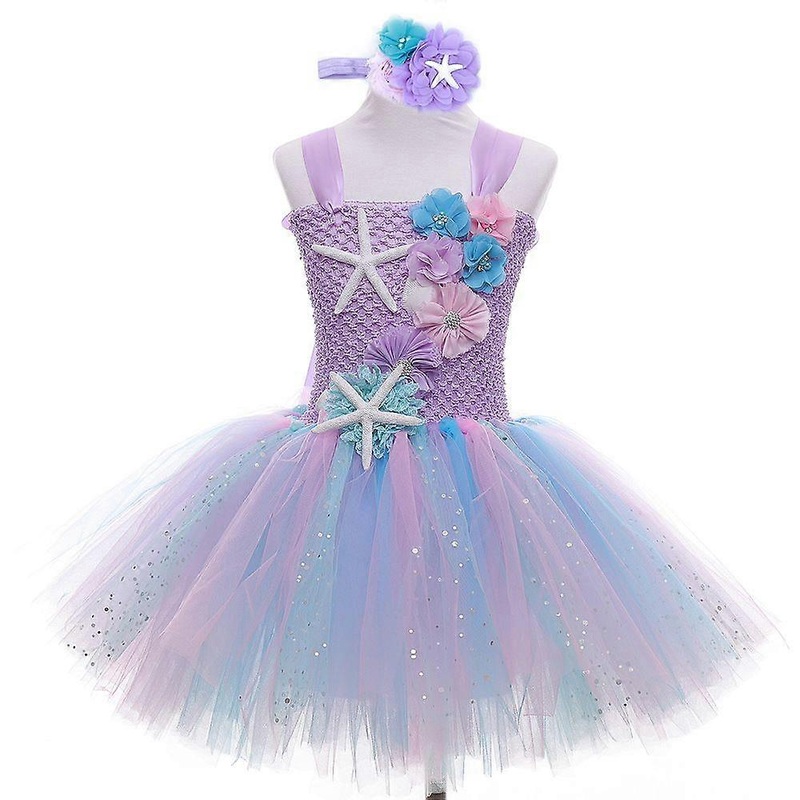 Girls Princess Dress Mermaid Tutu Dress Carnival Birthday Party Costume | Fruugo SG