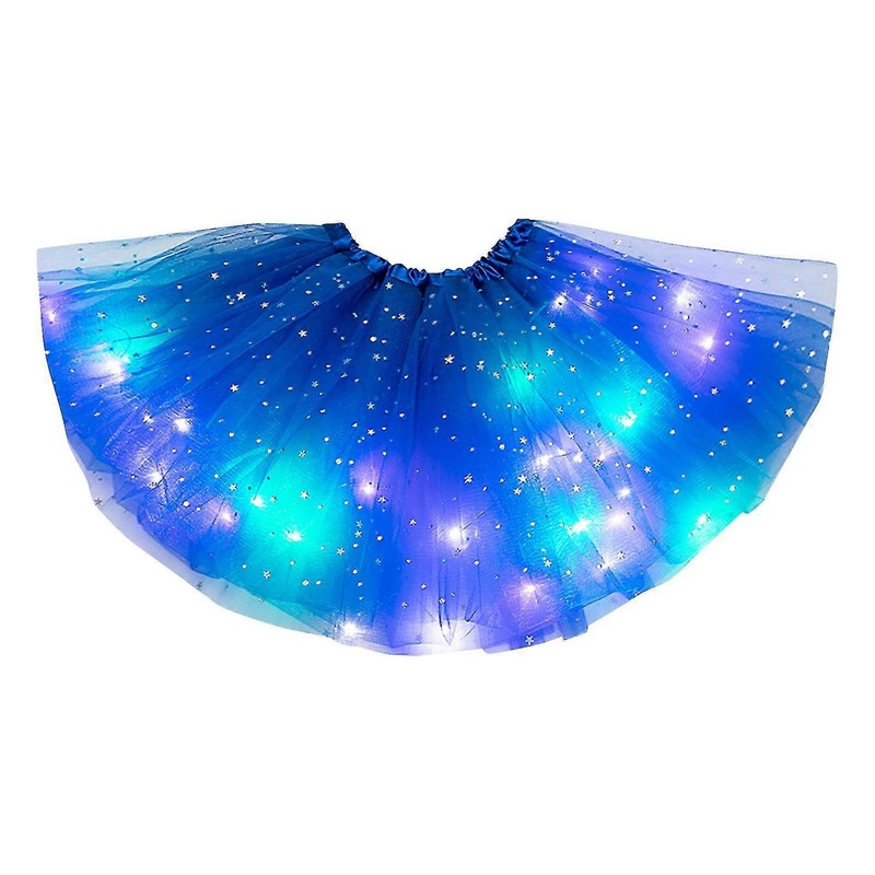 Women’s Led Lights 3 Layer Of Stars Mesh Puffy Skirt Ballerina Skirtes | Fruugo SG