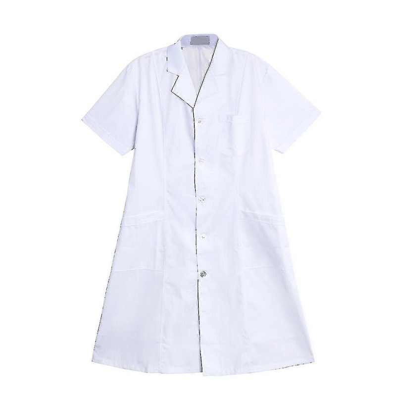 Womens Nurse Uniform Short Sleeve White Gown Medical Uniform Halloween Cosplay Nurse Clothing – Size Xxxl | Fruugo SG