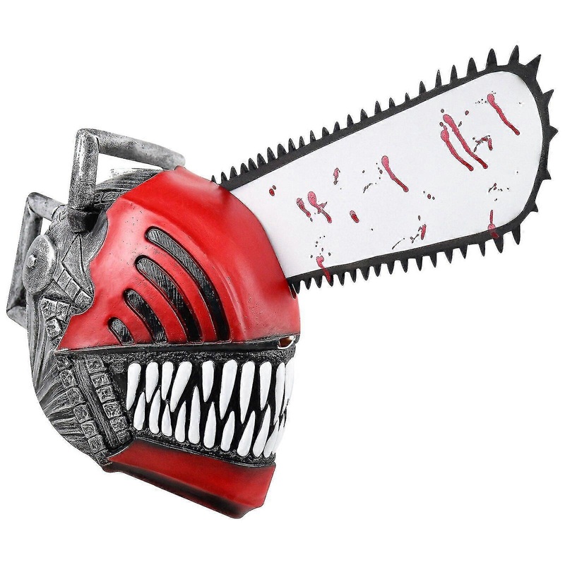 Bulex Anime Chainsaw Man Mask Pochita Demon Hunter Latex Mask Halloween Cosplay Costume Props Helmet For Adult | Fruugo SG