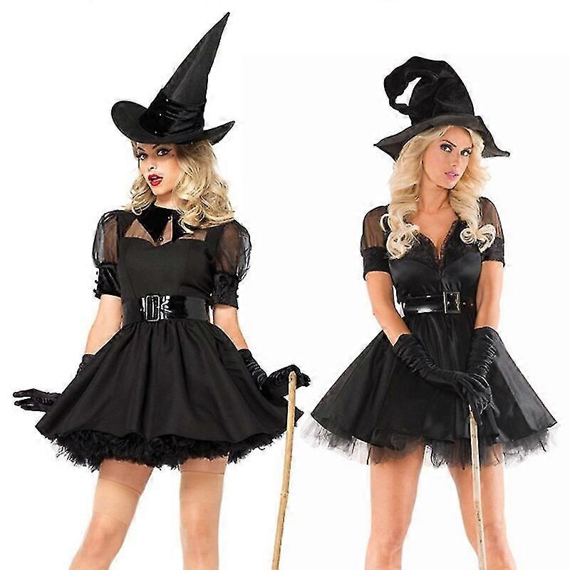 Carnival Halloween Cute Magic Witch For Woman Costume Tulle Tutu Pumpkin Playsuit Cosplay Fancy Party Dress | Fruugo SG