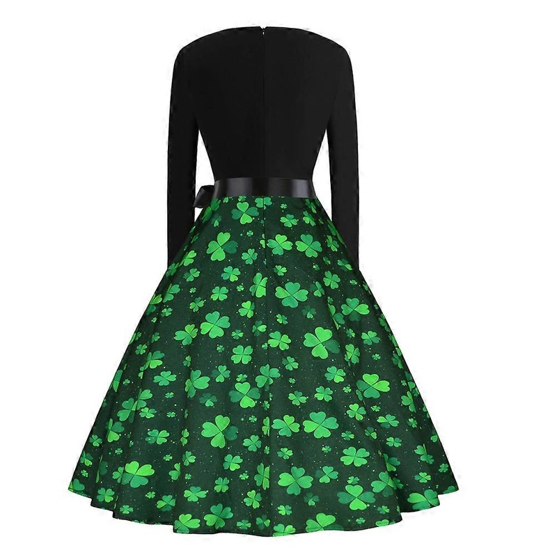 Women Irish Dress Fashion Round Collar Dress Green Color Xl Size Breathable And Comfortable For Special Festivals 1Pack | Fruugo SG