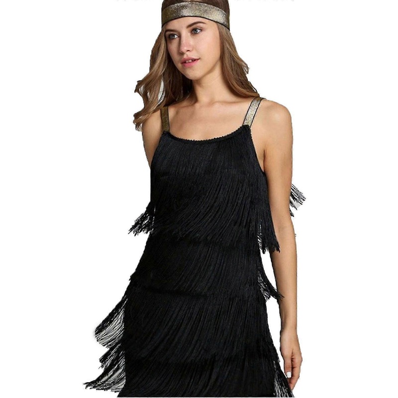 1920s Flapper Style Dresses with Full Fringe Mini Dresses for Women | Fruugo SG