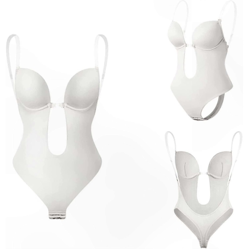 Women’s Deep V-Neck Strapless Backless Shapewear for Body Contouring | Fruugo SG