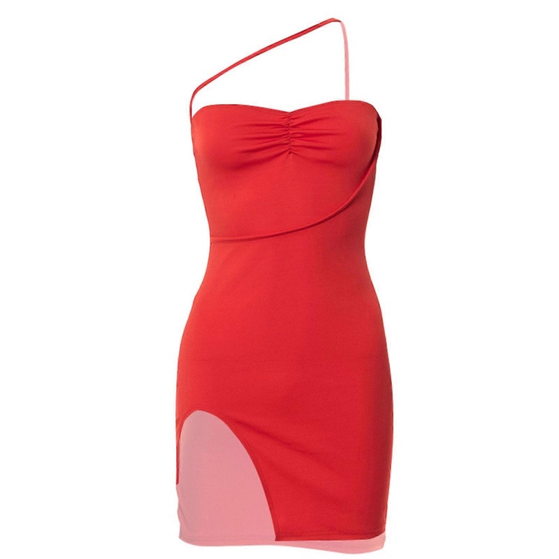 Women’s Split Bodycon Dress Elegant Evening Dress Sexy Irregular Tube Top Dress | Fruugo SG