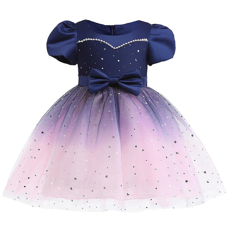 Baby Girls Flower Striped Dress For Girls Floral Wedding Party Dresses Kids Princess Christmas Dress Children Girls Clothing | Fruugo SG