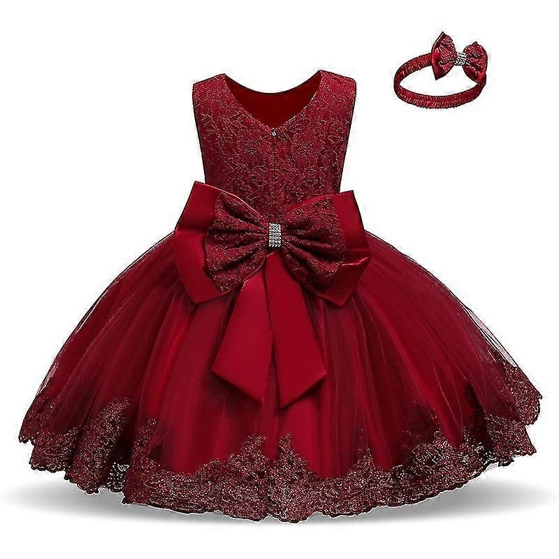 Baby Girls Lace Large Bow Tulle Dress Headband (age 6m-5y) | Fruugo SG