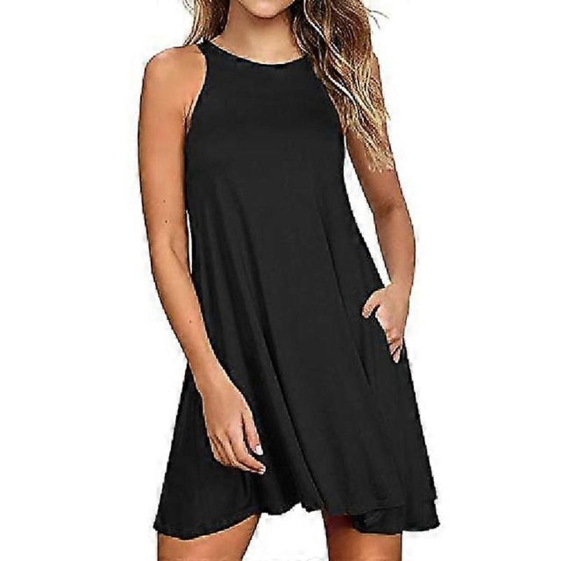 Fashion Sleeveless Sport Casual Simple Dress For Womens | Fruugo SG
