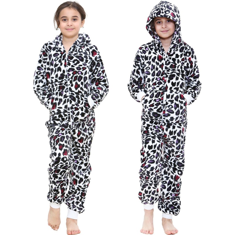 Girls Leopard Print White Onesie | Fruugo SG