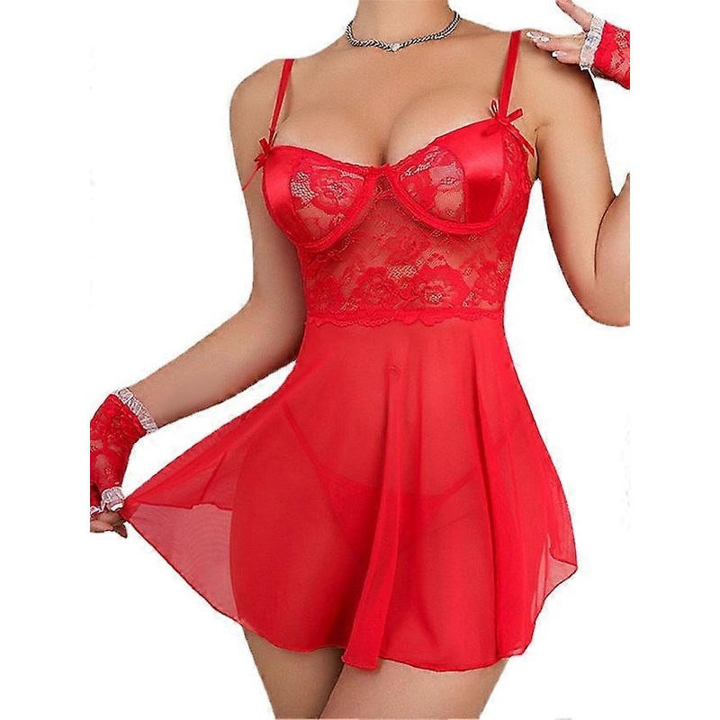 Women’s Sexy Lace Backless Slip Dress – Solid Color Mini Nightwear For Home Lounge | Fruugo SG