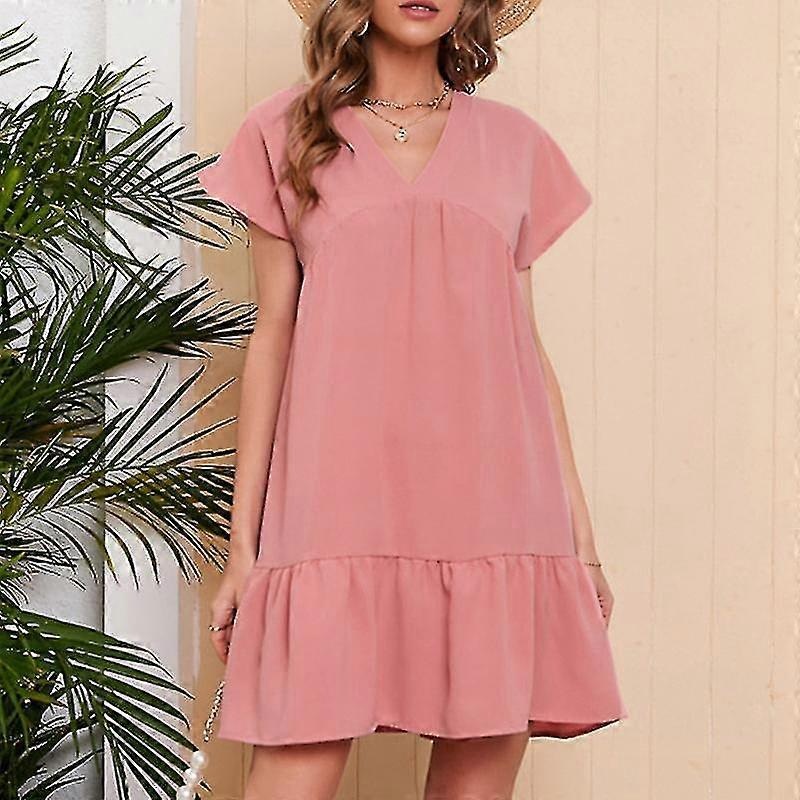 Women Tunic Blouse Dress Casual Beach Mini Dresses Swing Summer Sundress | Fruugo SG