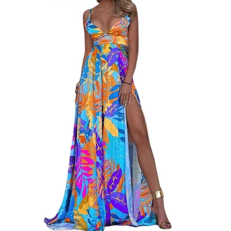 Women’s Dress Elastic Dress Bohemian Sling Strapless Tube Dress | Fruugo SG