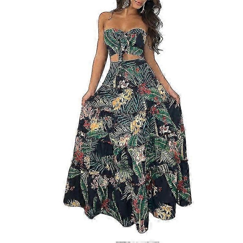 Women’s Hawaiian Print Dress Set Beach Dress | Fruugo SG