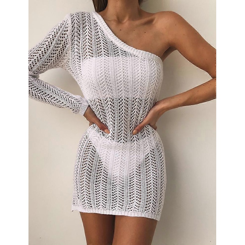 Women’s Sexy Sheer Mesh Bikini Swimsuit Cover Up Dress Beachwear | Fruugo SG