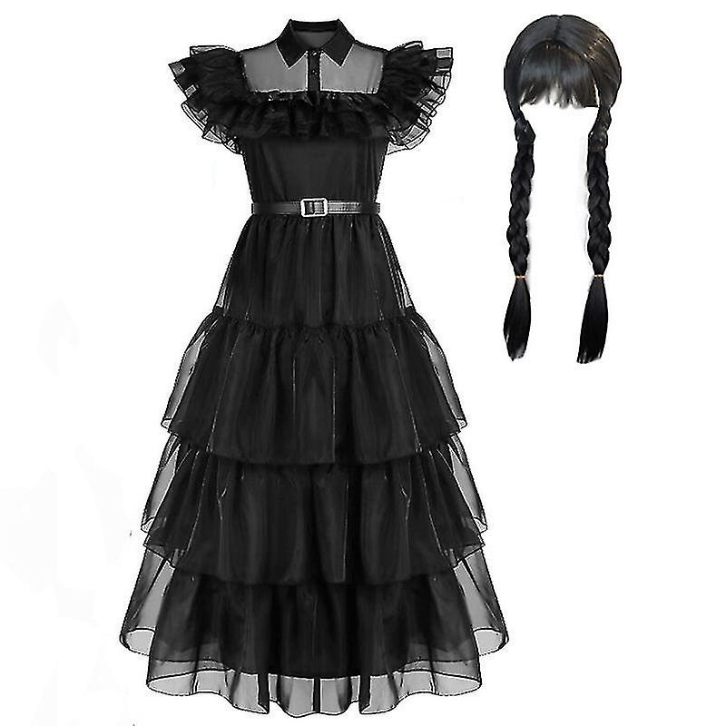 2023 Wednesday Addams Cosplay Costume Set Halloween Costume Carnival Party Disguise For Adult Girls | Fruugo SG