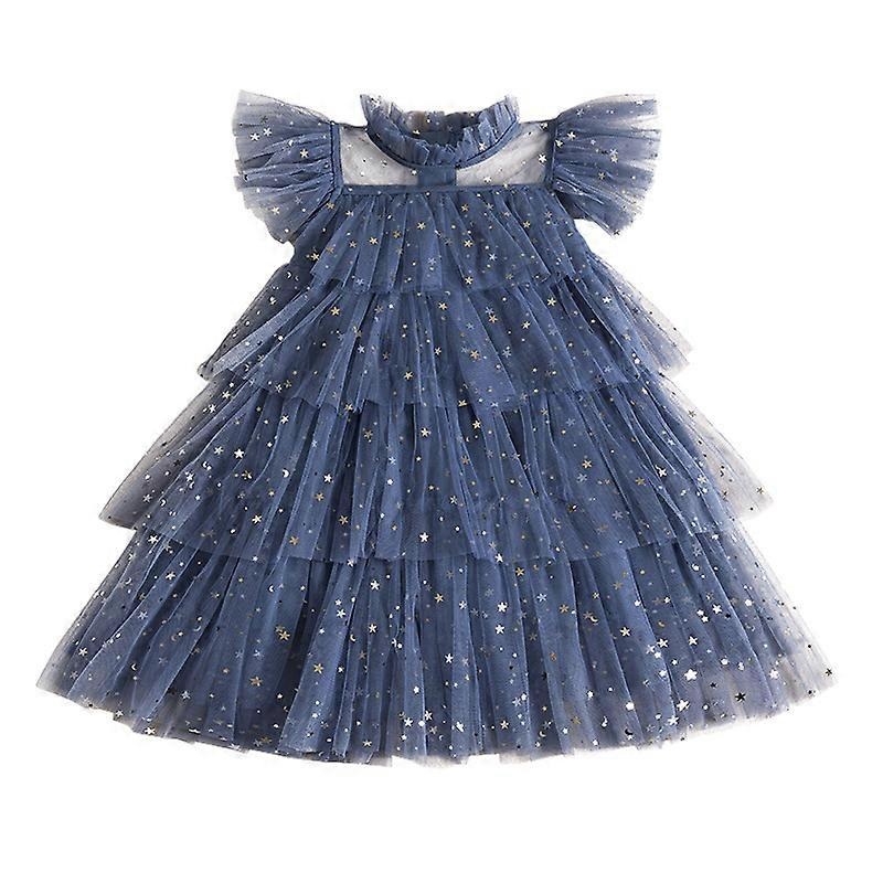 Girls Birthday Party Kids Dress Children Star Sequin Shiny Dress Princess Ball Gown | Fruugo SG