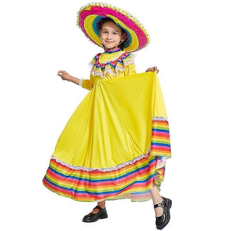 Girls Dress World National Mexican Style Costume For Party Dress | Fruugo SG