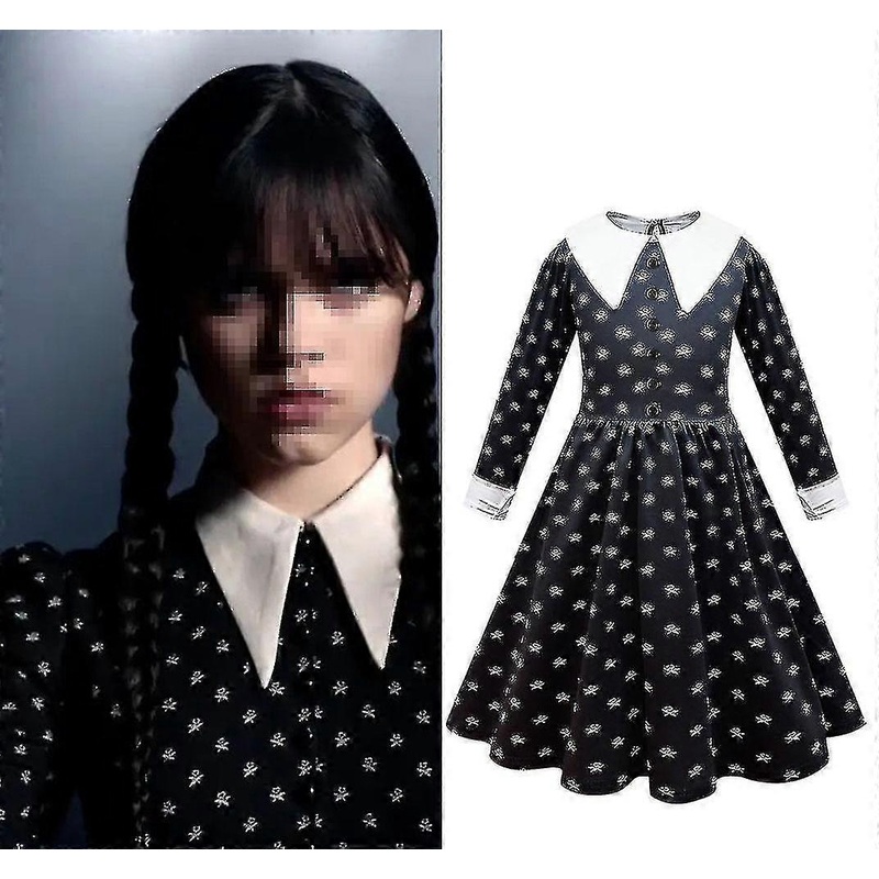 Girls Wednesday Addams Wednesday Costume | Fruugo SG