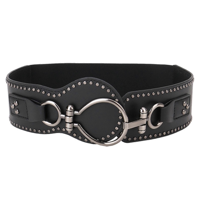 Elastic Waist Belt for Women Ladies Dress Corset Fashion Female Stretch Waist Strap with Alloy Rivet for Prom Party  M | Fruugo SG
