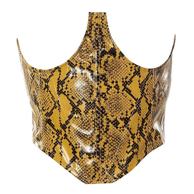 Gothic Snake Pattern Lift Up Female Waist Corset Wide Polyester Belt Women Fashion Slimming Waistband Adjustable Corsets  Yellow S | Fruugo SG