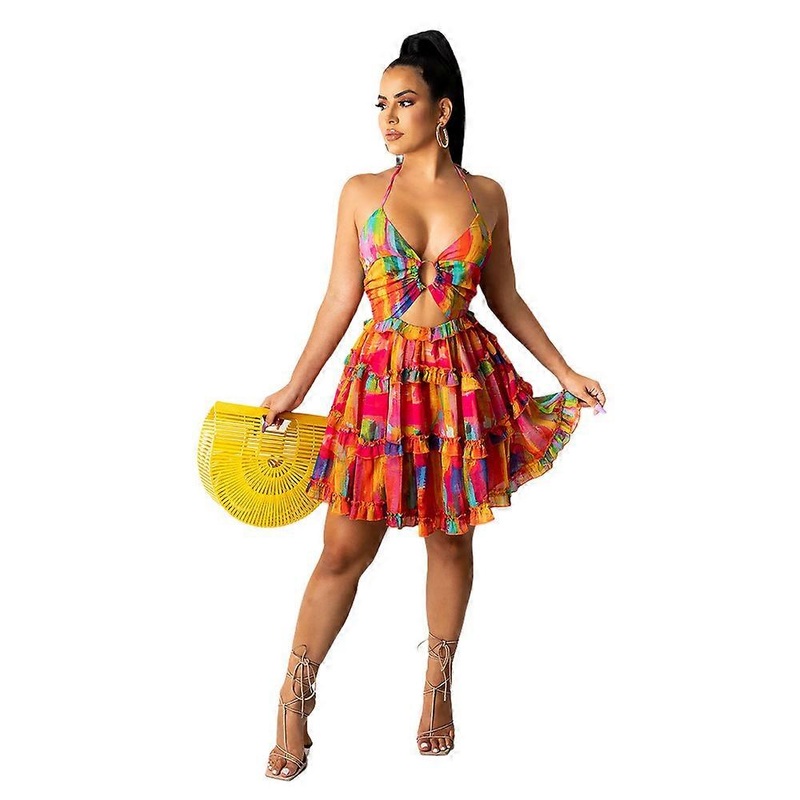 Women’s Floral Strap Summer Casual Swing Dress, sexy strappy dress, 2023 Dress | Fruugo SG