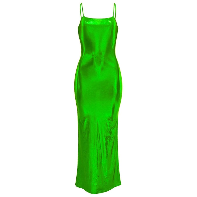 Womens Backless Dress Female Solid Color Dress Sexy Strapless Dress Slim-Fit A-line Bodycon Dress Party Dress Clubwear  Green XL | Fruugo SG