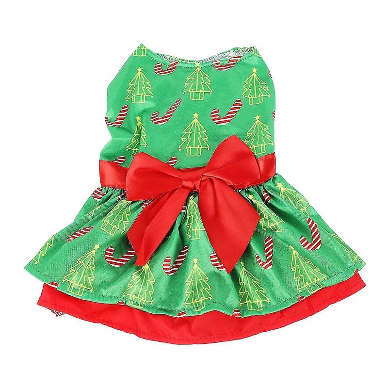 Dog Dress Fashion Cute Christmas Tree Pattern Puppy Summer Dress for Christmas Party Daily M | Fruugo SG