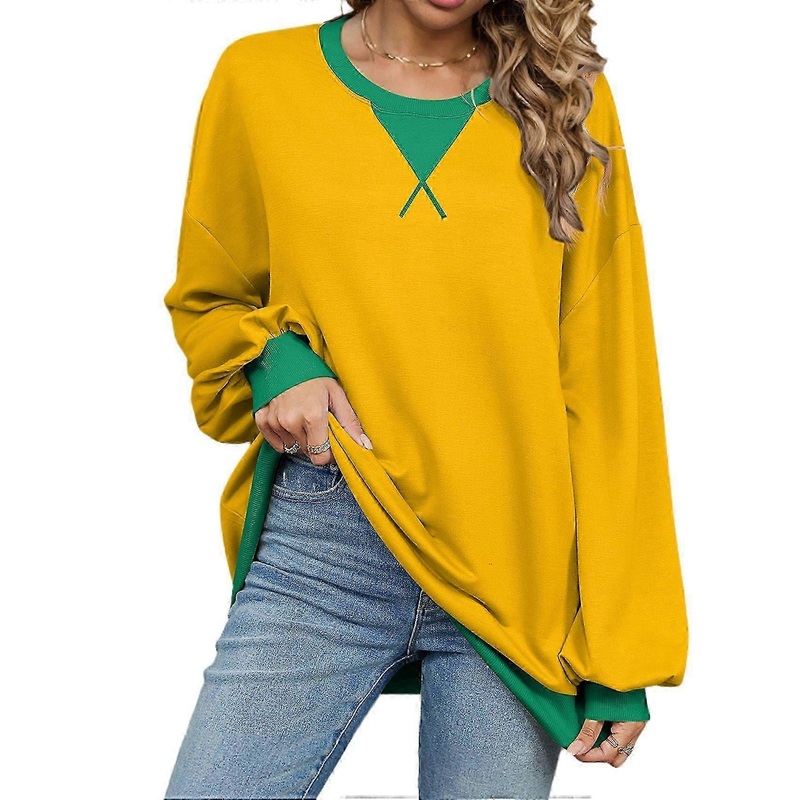 Womens Long Sleeve T Shirts Yellow XXL | Fruugo SG