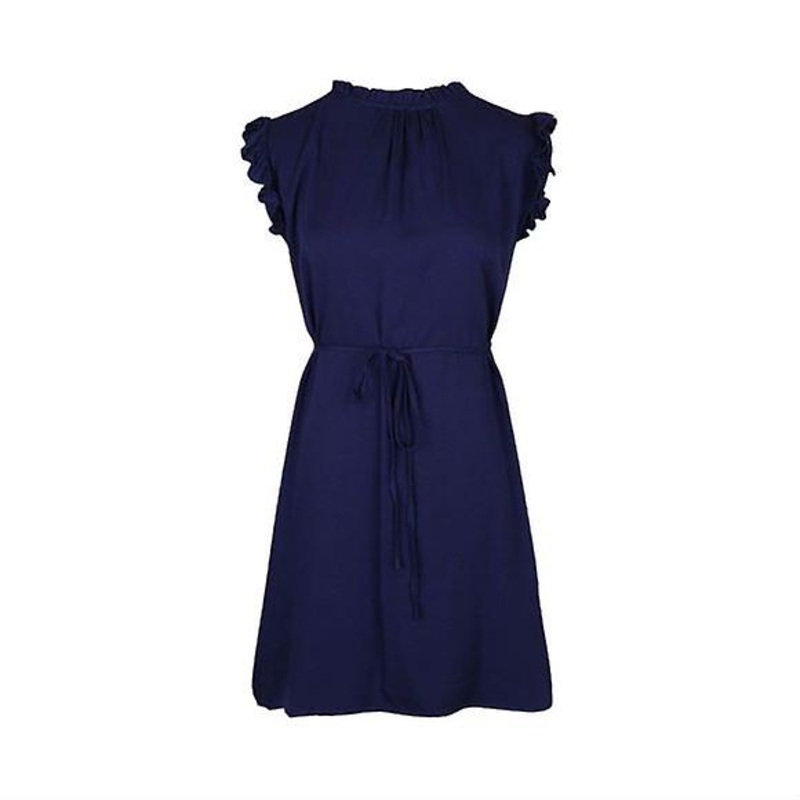 2023 New Summer Ladies Dress Women’s Flying Sleeves Solid Color Tie Dress | Fruugo SG