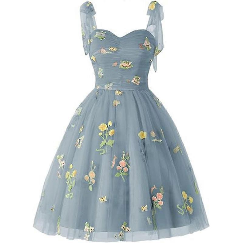 Dresses For Women Homecoming Dresses Puffy Sleeve Flower Embroidery Tulle Formal Gowns | Fruugo SG