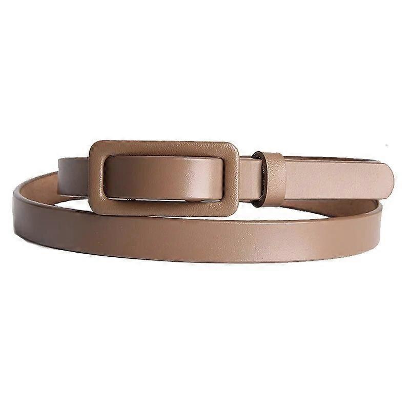Genuine Leather Women Belt For Dresses No Hole High Fashion Thin Belt Women Solid Red Camel Pink Summer Female Strap | Fruugo SG