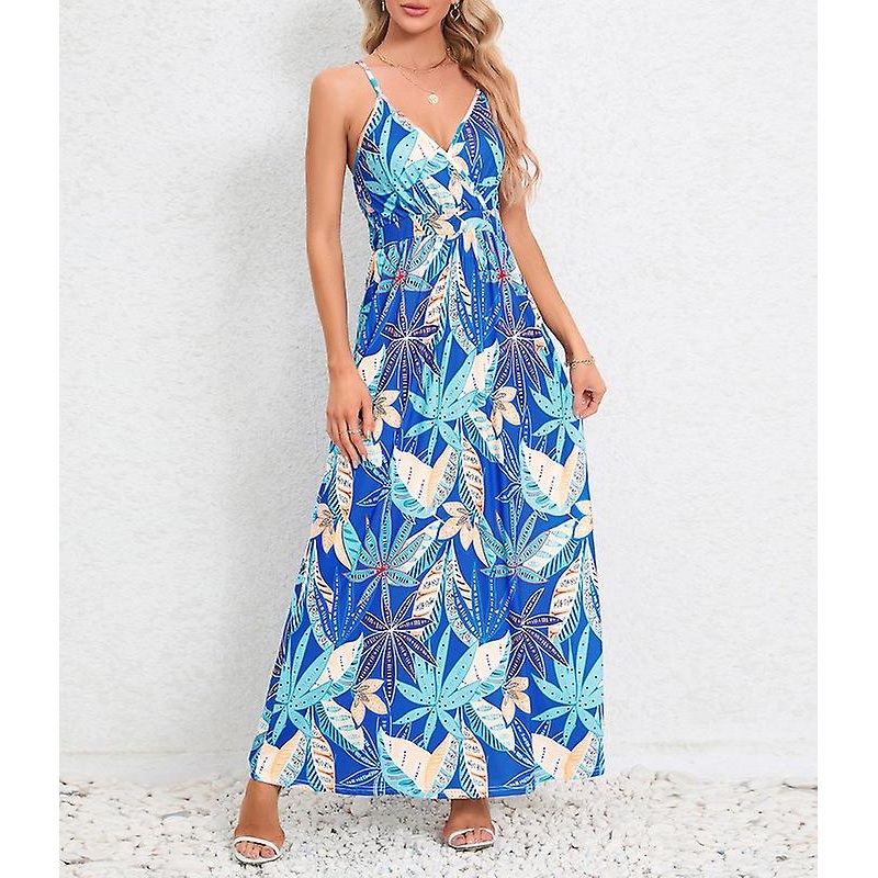 Women’s Summer Dress Casual Loose Sleeveless Long Maxi Dresses | Fruugo SG