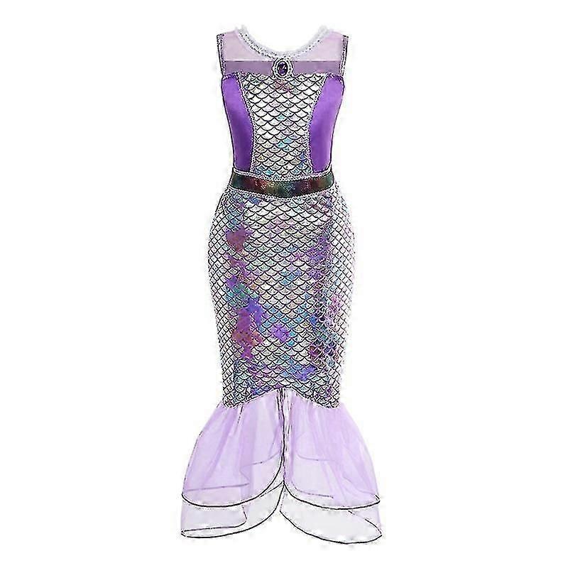 Children’s Mermaid Princess Dress Girls New Arier Fishtail Dress European Mermaid Party Dress | Fruugo SG