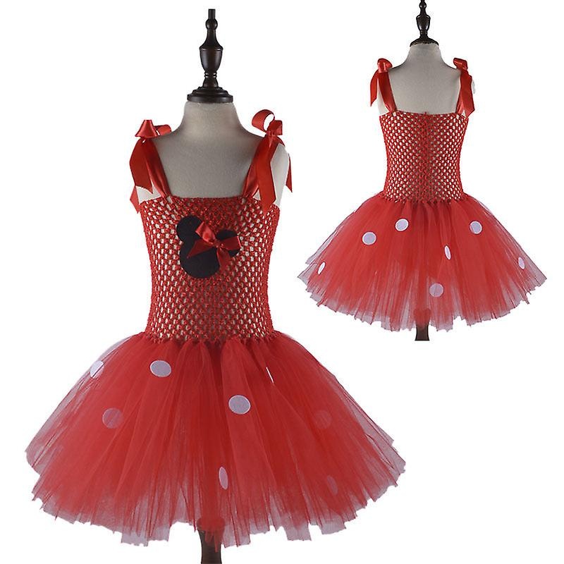 Girl’s Gown Mesh Flower Children’s Dress Children’s Umbrella Princess Dress | Fruugo SG