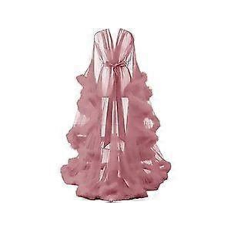 Women’s Feather Long Wedding Scarf Pajamas Robe See Through and Dreamy | Fruugo SG