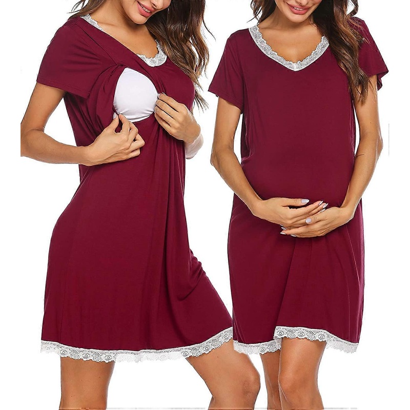 3 In 1 Delivery / Work / Care Nightgown Soft Delivery Home Dress | Fruugo SG