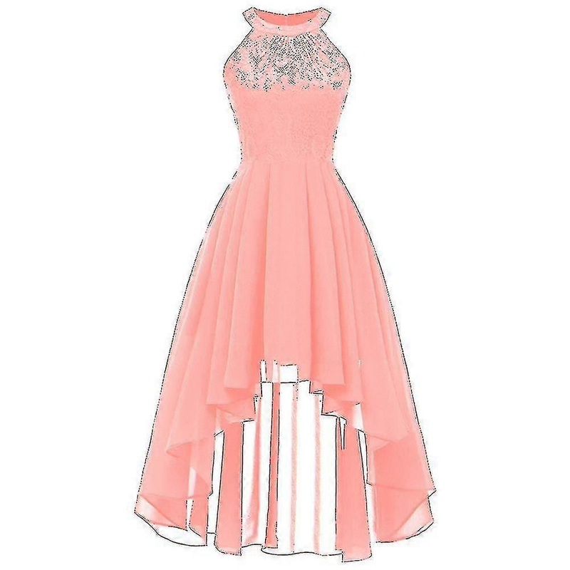 Women Vintage Halter Neck Floral Lace Backless Bridesmaid | Fruugo SG