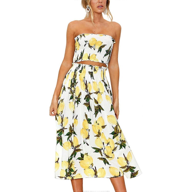 Women’s Floral Blouse and Maxi Skirt Suit Dress | Fruugo SG