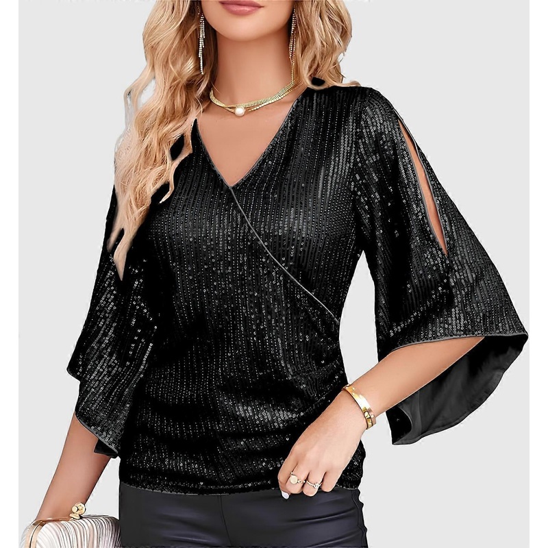 1pcs party dress top–black | Fruugo SG