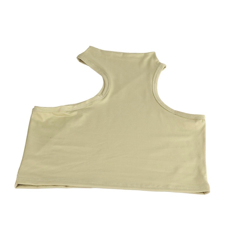 Body Contour Sleeveless Top High Neck Halter Slim Charming Fashionable Short Style for Women | Fruugo SG