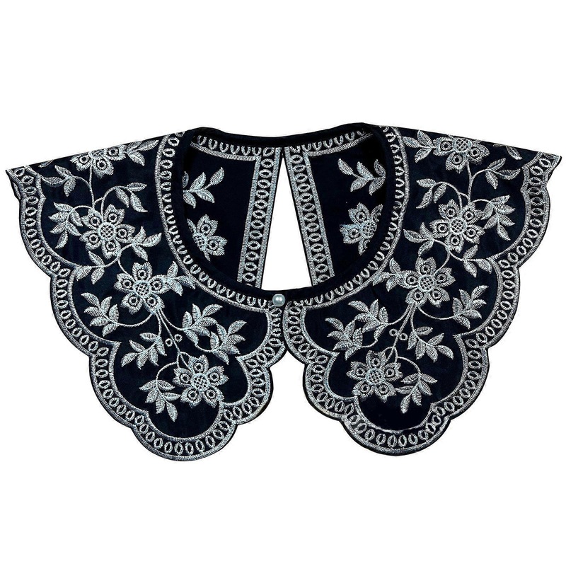 Dickey Collar Embroidery Collar Black Collar Women Detachable Collar for dress False Collar Faux Collar Sweater Collar | Fruugo SG