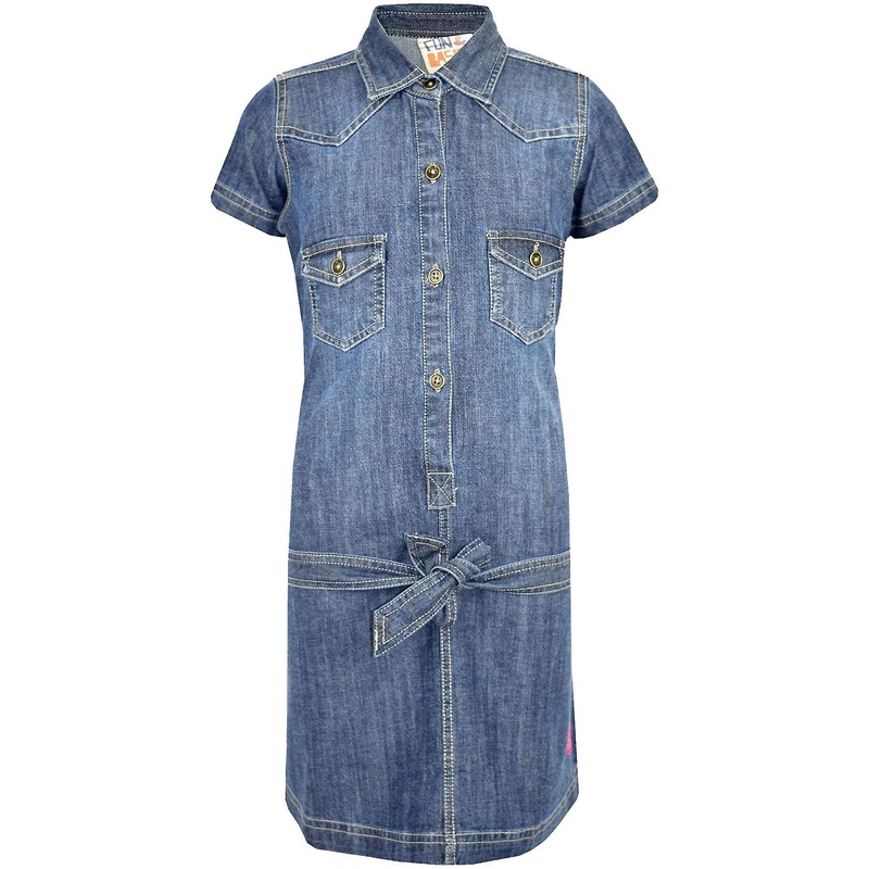 Girls Denim Short Sleeves Dresses | Fruugo SG