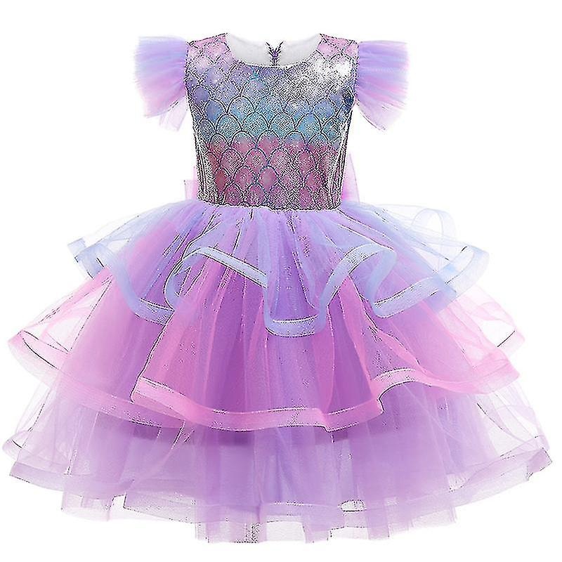 Girls Dress Mermaid Ariel Dress Up Girls Halloween Wedding Clothing c | Fruugo SG