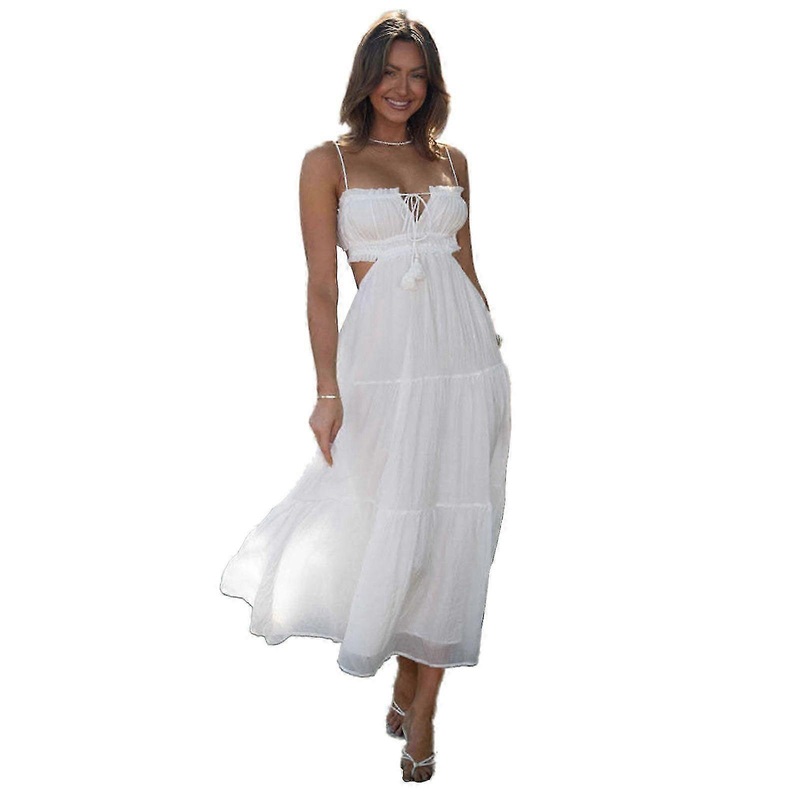 Women Y2k Bodycon Long Dress Spaghetti Strap Low Cut Dress Sexy Backless High Split Maxi Dress Clubwear | Fruugo SG