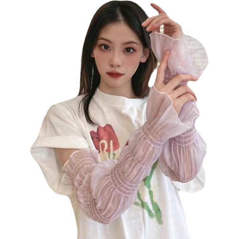 Womens Vintage Tulle Lace Elbow Gloves Balletcore Elastic Lace Bowknot Flare Fingerless Gloves for Driving  Purple | Fruugo SG